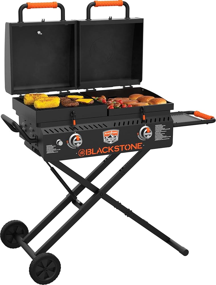 BLACKSTONE ON THE GO グリル Blackstone On The Go Tailgator Grill Griddle Combo with